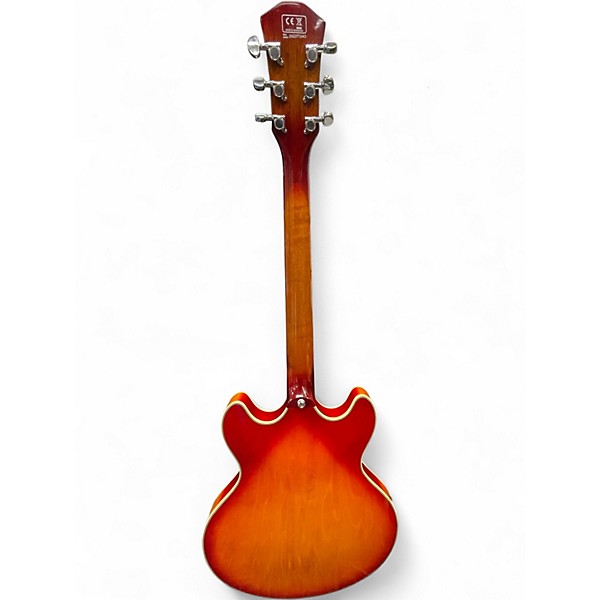 Used Larry Carleton H7 Cherry Sunburst Hollow Body Electric Guitar