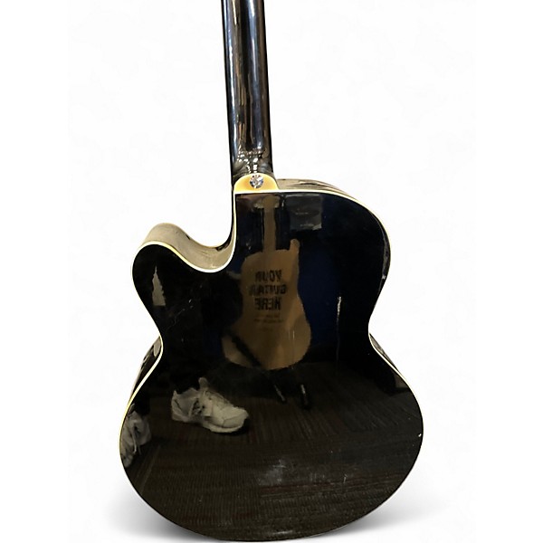 Used Ibanez AEB5E Black Acoustic Bass Guitar