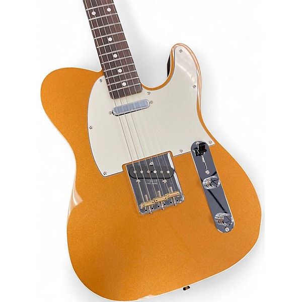 Used Fender JV Modified '60s Custom Telecaster Metallic Gold Solid Body Electric Guitar