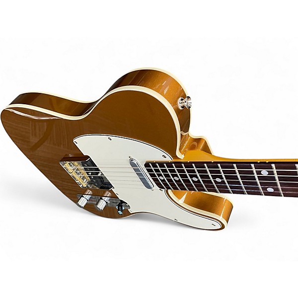 Used Fender JV Modified '60s Custom Telecaster Metallic Gold Solid Body Electric Guitar