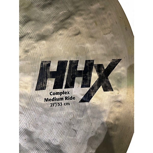 Used SABIAN 21in HHX COMPLEX MEDIUM RIDE Cymbal