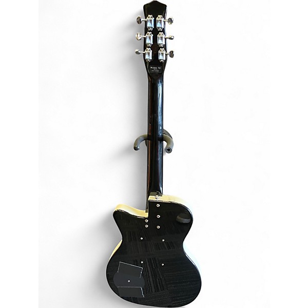 Used Danelectro 56' U2 Black and White Solid Body Electric Guitar