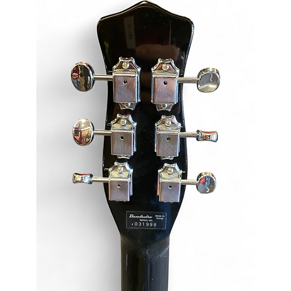 Used Danelectro 56' U2 Black and White Solid Body Electric Guitar