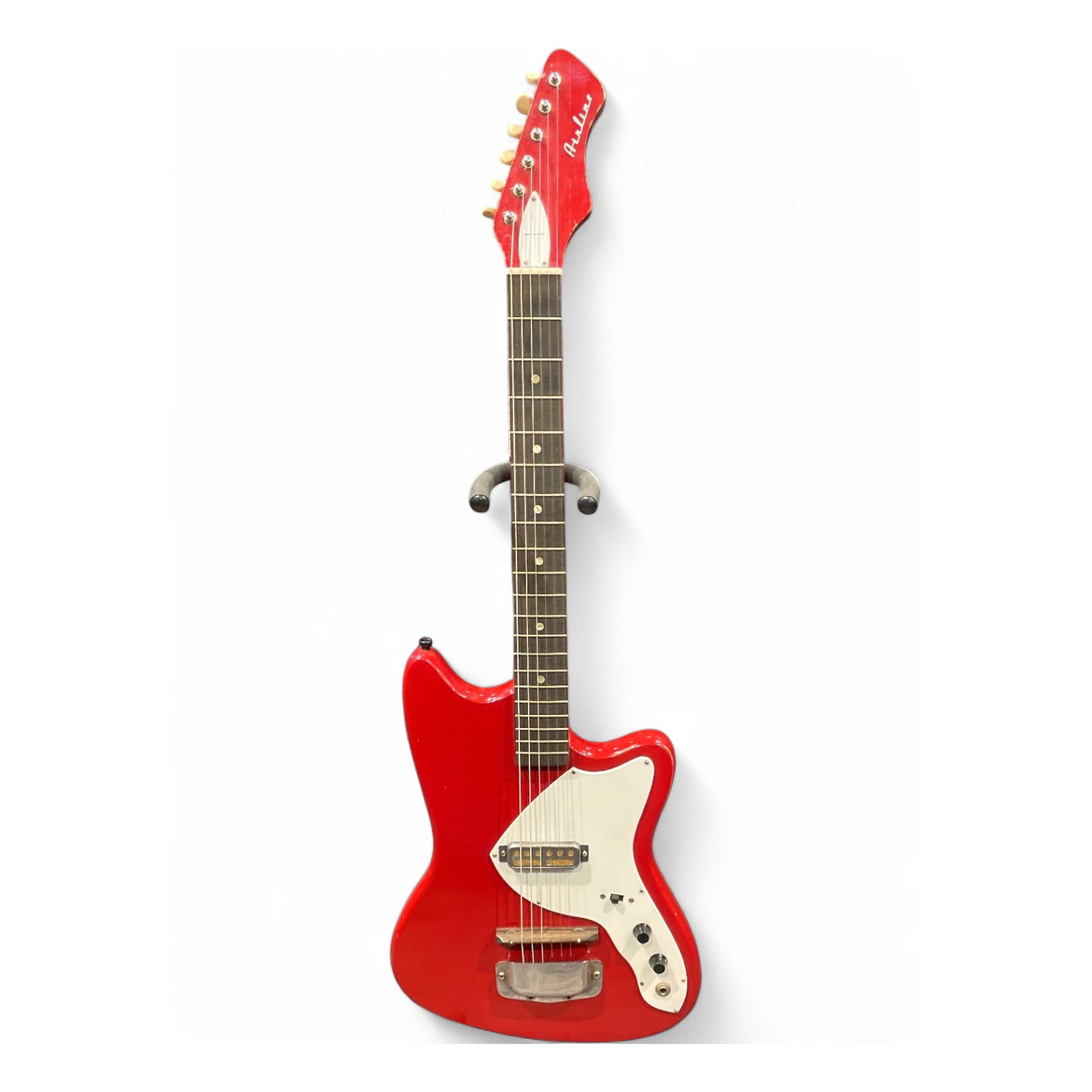Vintage 1960s Airline BOBKAT RED Solid Body Electric Guitar RED