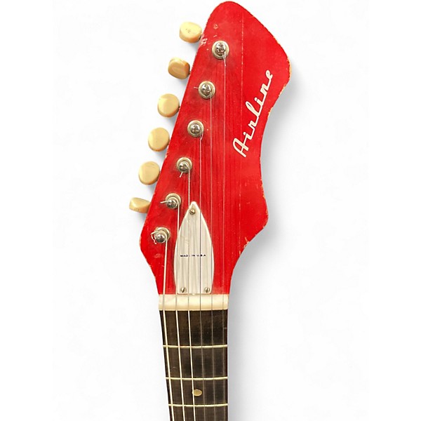Vintage 1960s Airline BOBKAT RED Solid Body Electric Guitar