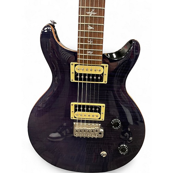 Used PRS Carlos Santana Signature SE Trans Purple Solid Body Electric Guitar