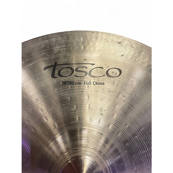 Used Tosco 18in FULL CHINA Cymbal