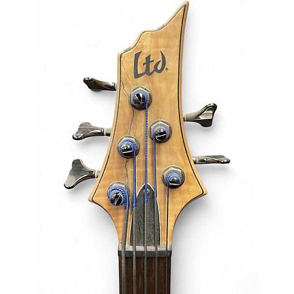 Used ESP LTD B205SM 5 String Natural Electric Bass Guitar