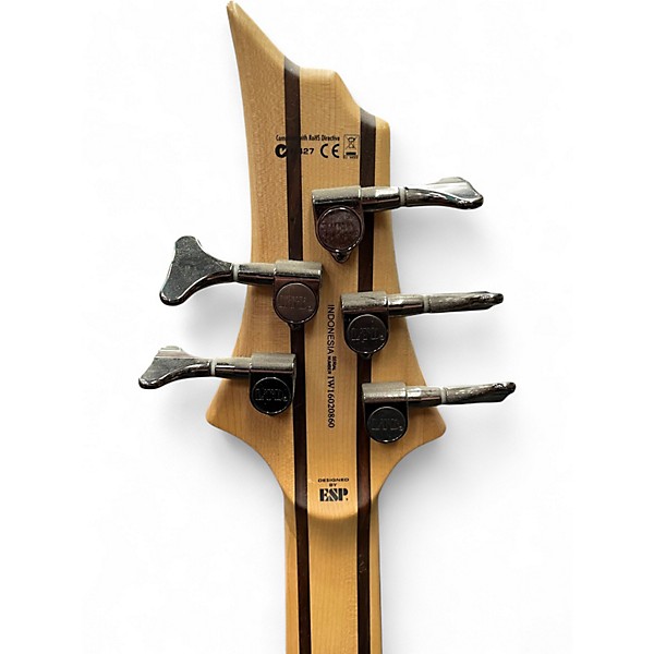 Used ESP LTD B205SM 5 String Natural Electric Bass Guitar