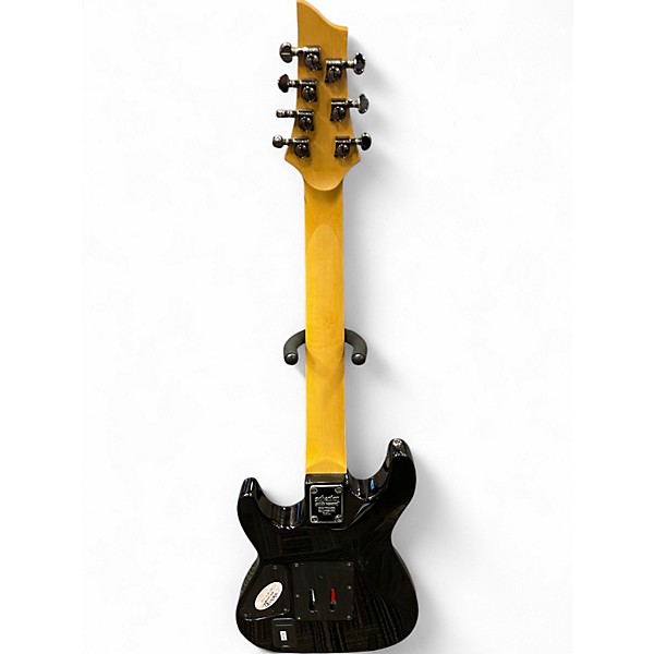 Used Schecter Guitar Research Damien Elite 7 Trans Black Solid Body Electric Guitar