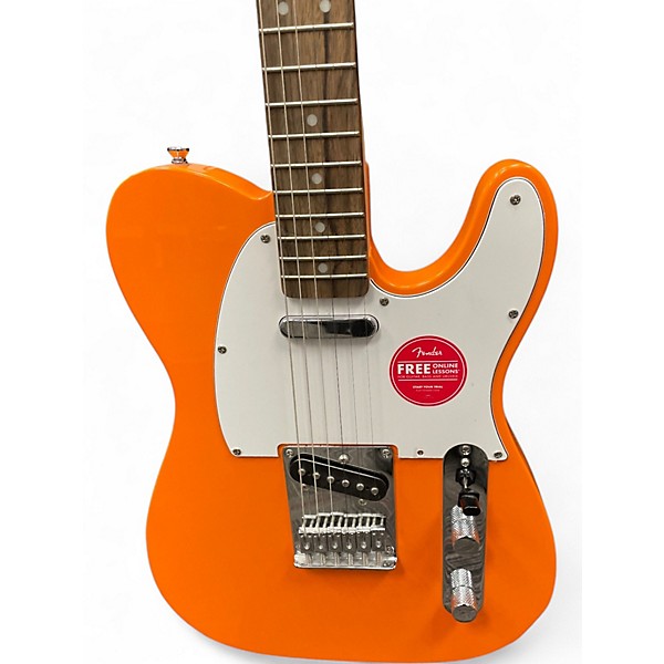 Used Squier Affinity Telecaster ORANGE Solid Body Electric Guitar