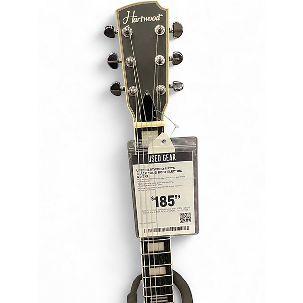 Used Hartwood FIFTY6 Black Solid Body Electric Guitar