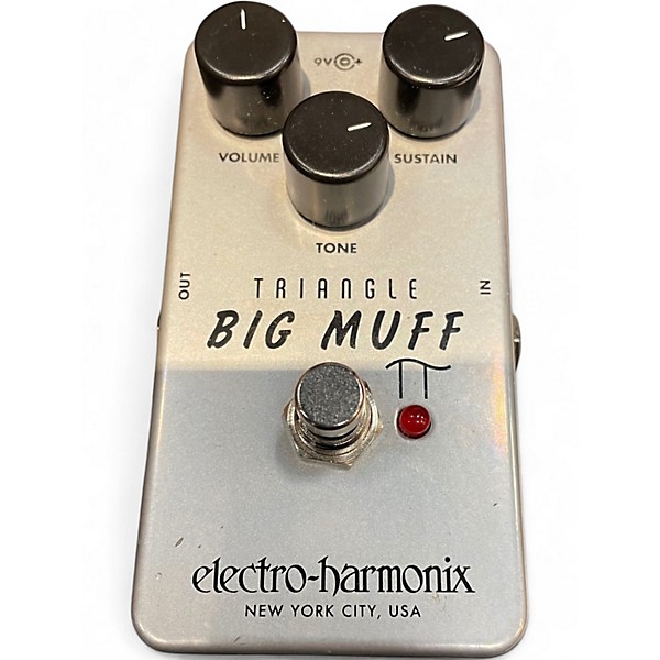 Used Electro-Harmonix Big Muff Triangle Pi Distortion Effect Pedal
