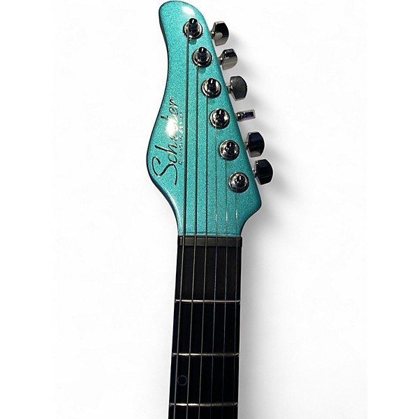 Used Schecter Guitar Research Aaron Marshall AM-6 Arctic Jade Solid Body Electric Guitar