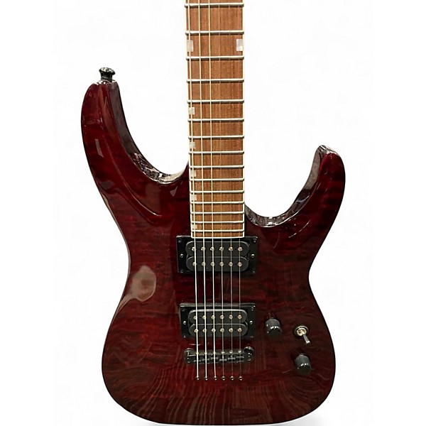 Used ESP LTD MH200 Red Solid Body Electric Guitar