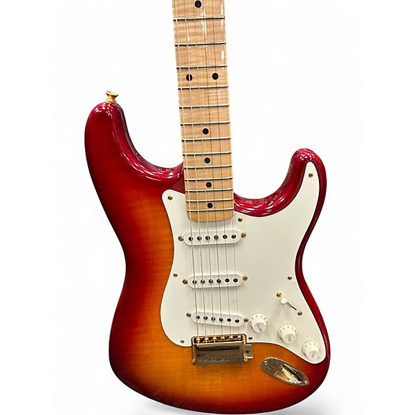 Used Fender Custom Shop 1954 FMT Sunburst Solid Body Electric Guitar