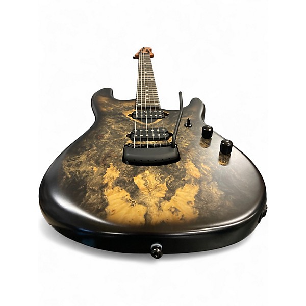 Used Ernie Ball Music Man Jason Richardson Signature Cutlass Buckeye Burl Solid Body Electric Guitar