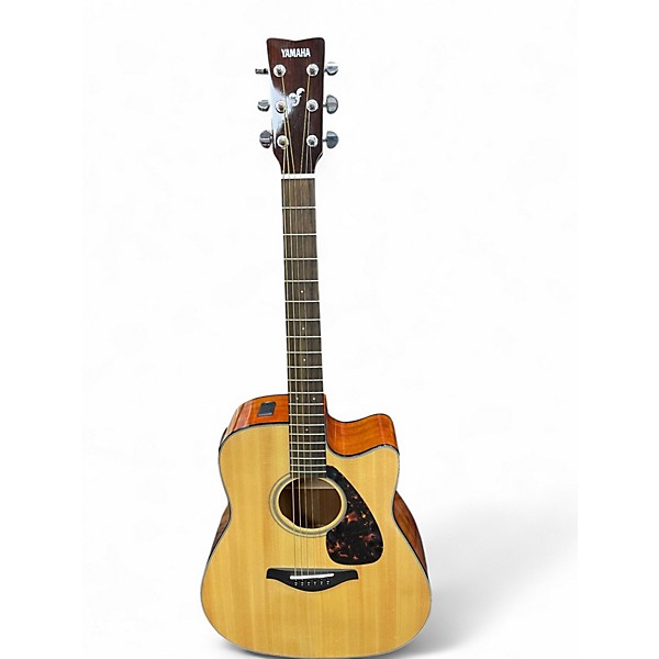 Used Yamaha FGX700SC Natural Acoustic Electric Guitar