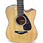 Used Yamaha FGX700SC Natural Acoustic Electric Guitar