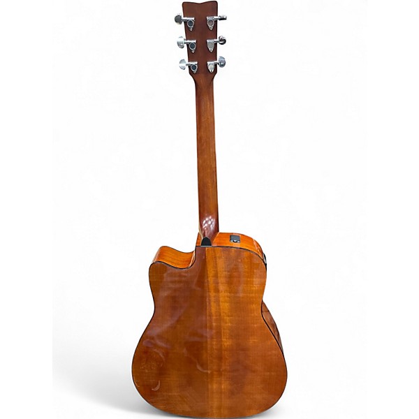 Used Yamaha FGX700SC Natural Acoustic Electric Guitar