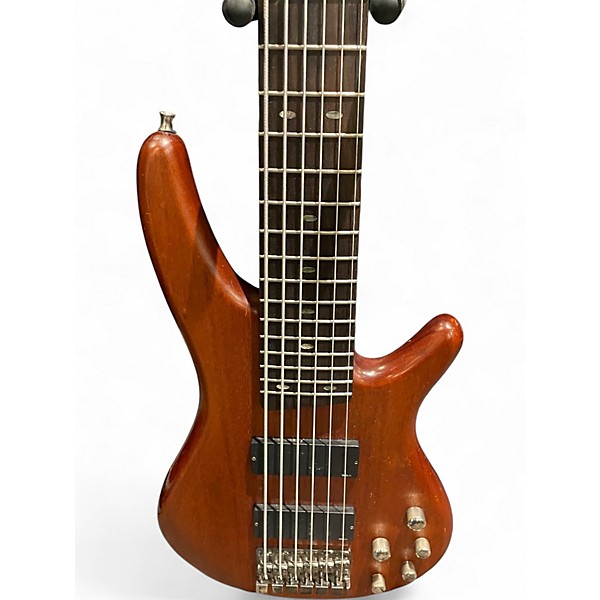 Used Ibanez SR496 Natural Electric Bass Guitar