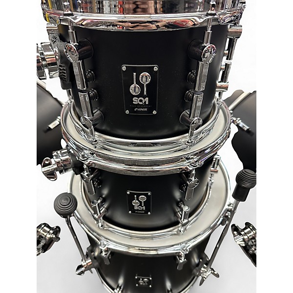 Used SONOR 5 Piece SQ1 GT BLACK Drum Kit