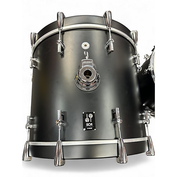 Used SONOR 5 Piece SQ1 GT BLACK Drum Kit