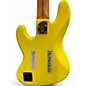 Used Fender MonoNeon Jazz Bass V Fluorescent Yellow Electric Bass Guitar