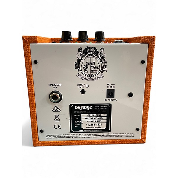 Used Orange Amplifiers CRUSH MINI Battery Powered Amp