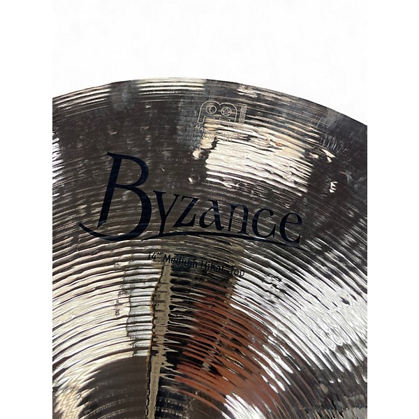 Used MEINL 14in Byzance Medium Hi Hat Pair Brilliant Cymbal