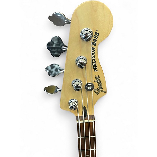 Used Fender Deluxe Active Precision Bass Special Surf Green Electric Bass Guitar