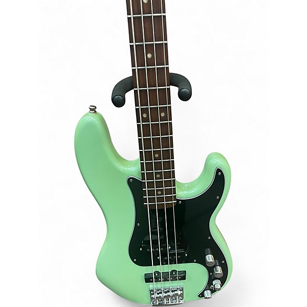 Used Fender Deluxe Active Precision Bass Special Surf Green Electric Bass Guitar