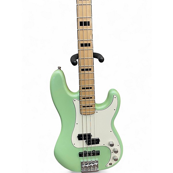 Used Fender Deluxe Precision Bass Special Surf Green Electric Bass Guitar