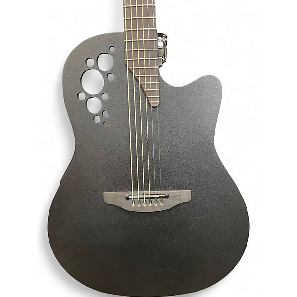 Used 2025 Ovation 1868TX-5 Mod TX Collection Super Shallow Matte Black Acoustic Electric Guitar