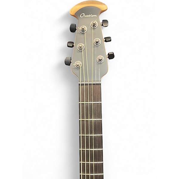 Used 2025 Ovation 1868TX-5 Mod TX Collection Super Shallow Matte Black Acoustic Electric Guitar