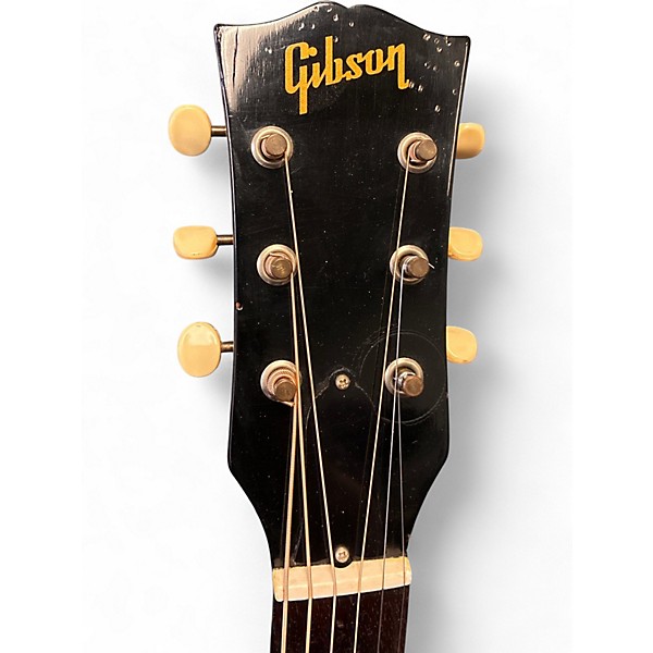 Vintage 1960s Gibson LG1 Dark Cherry Burst Acoustic Guitar