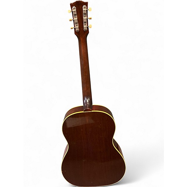 Vintage 1960s Gibson LG1 Dark Cherry Burst Acoustic Guitar