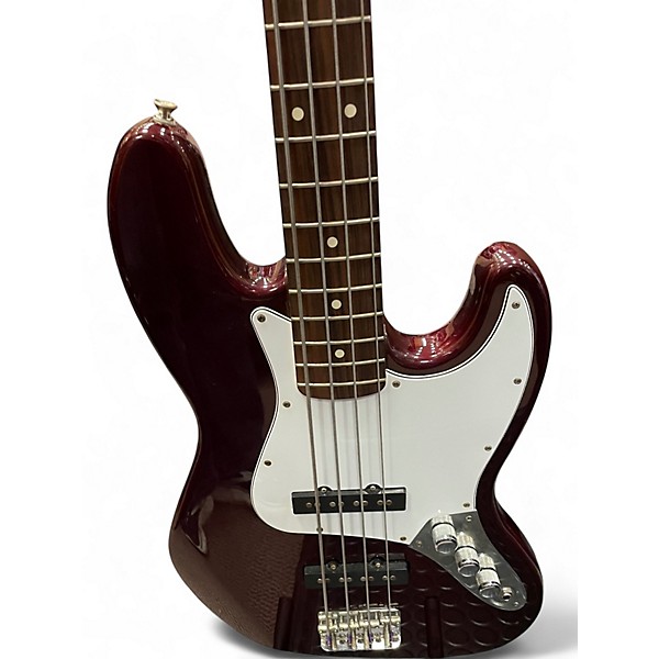 Used Fender Standard Jazz Bass Wine Red Electric Bass Guitar