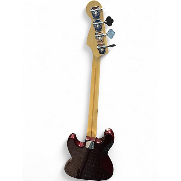 Used Fender Standard Jazz Bass Wine Red Electric Bass Guitar