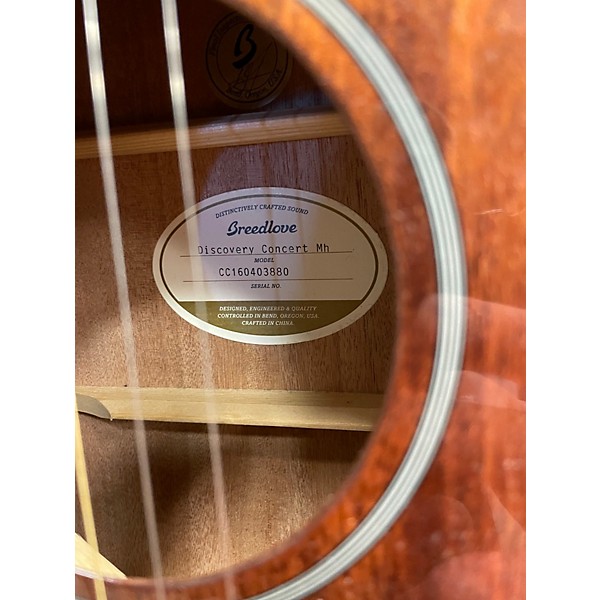 Used Breedlove Discovery Concert MH Mahogany Acoustic Guitar