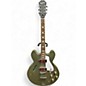 Used Epiphone Casino Worn Satin Olive Hollow Body Electric Guitar thumbnail