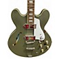 Used Epiphone Casino Worn Satin Olive Hollow Body Electric Guitar