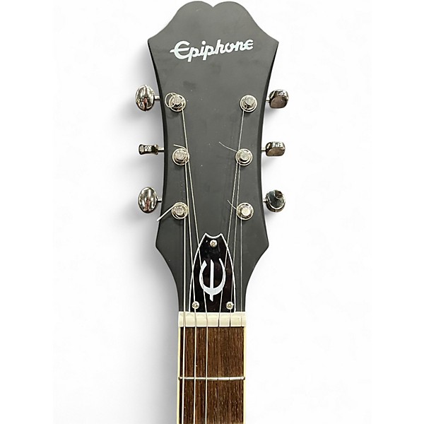 Used Epiphone Casino Worn Satin Olive Hollow Body Electric Guitar