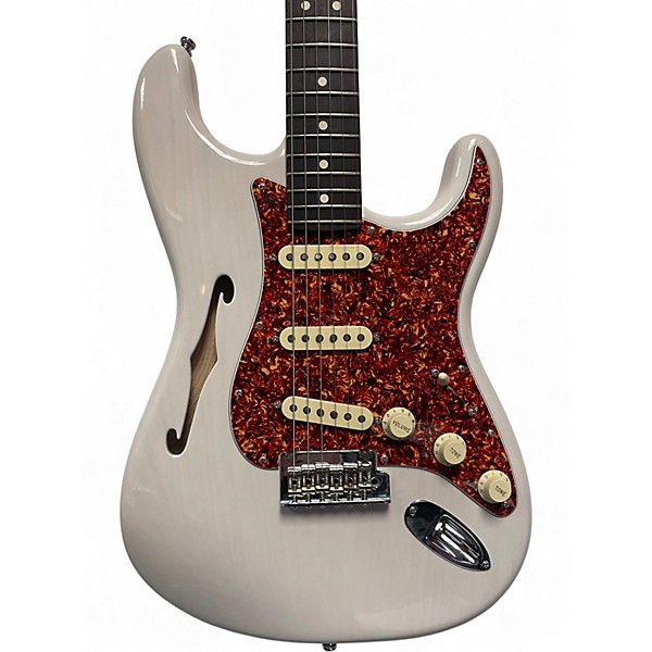 Used Fender American Professional II Statocaster Thinline White Blonde Solid Body Electric Guitar