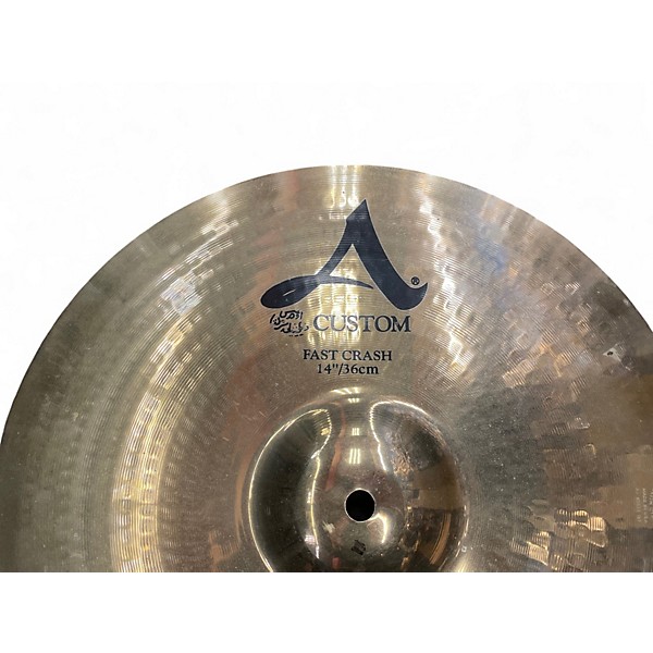 Used Zildjian 14in A Custom Fast Crash Cymbal