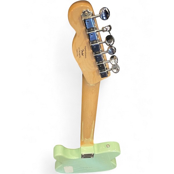 Used Squier Paranormal Baritone Cabronita Telecaster Seafoam Green Solid Body Electric Guitar