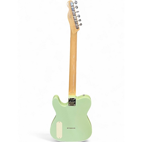 Used Squier Paranormal Baritone Cabronita Telecaster Seafoam Green Solid Body Electric Guitar