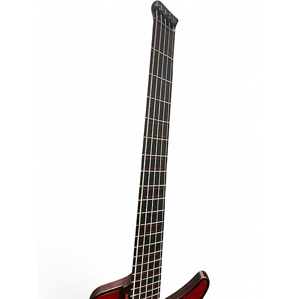 Used Alusonic THE DOOM 5 Red Electric Bass Guitar