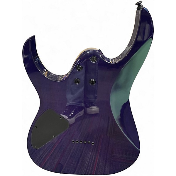 Used Ibanez RG421QM Purple Solid Body Electric Guitar
