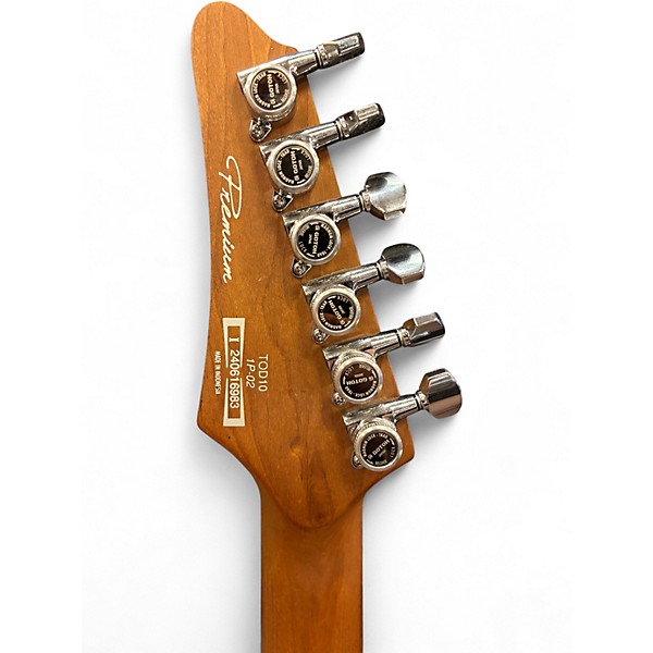 Used Ibanez TOD10 Classic Silver Solid Body Electric Guitar